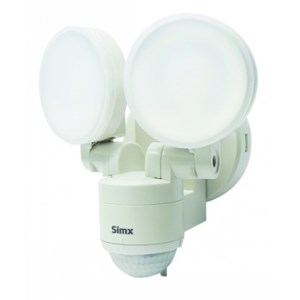 Simx Twin 4Watt LED Spotlight with PIR Sensor - Black or White